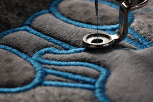 embroidery and application with embroidery machine - macro of pr